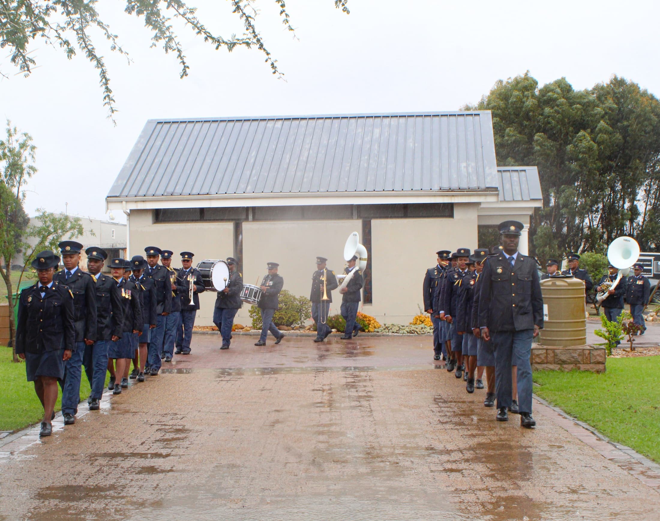 An honour guard at a service conducted by SamWill